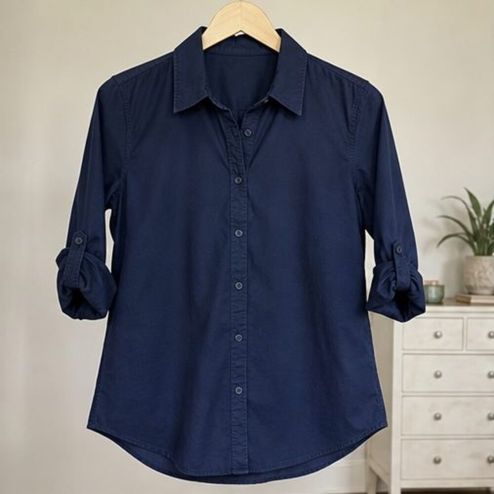 Teal Tie Neck Blouse